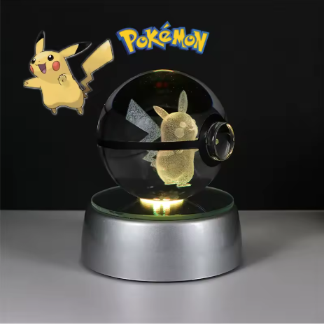 Lampe LED Pokémon - Boule Cristal 3D